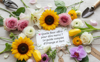 Quelle fleur offrir pour dire merci ? 10 idées puissantes d&rsquo;Orange et Vert 🌸
