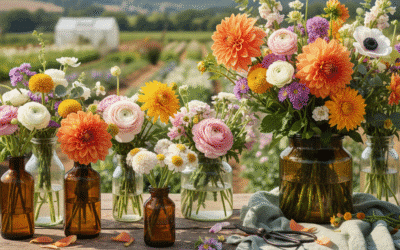 🌼 Fleurs locales et durables : un choix harmonieux et responsable – Orange et Vert