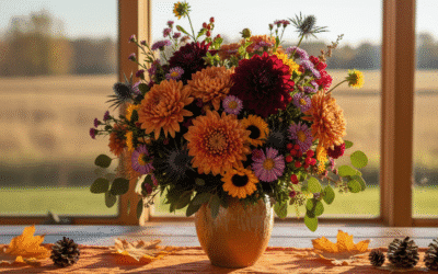 🍁 Les fleurs d’automne : couleurs somptueuses et éclat naturel – Orange et Vert